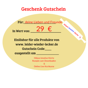 Verschenke ein unvergesslichen Geschenkgutschein